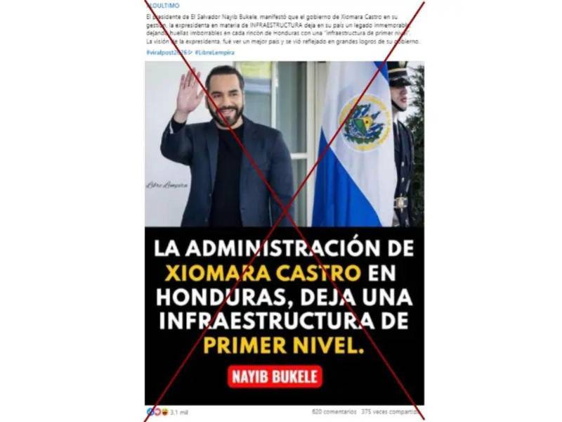 Captura de pantalla a una publicacion de Facebook hecha el 18 de febrero de 2026.