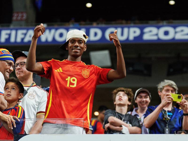En su mayoría hay aficionados de España en el estadio de Atlanta.