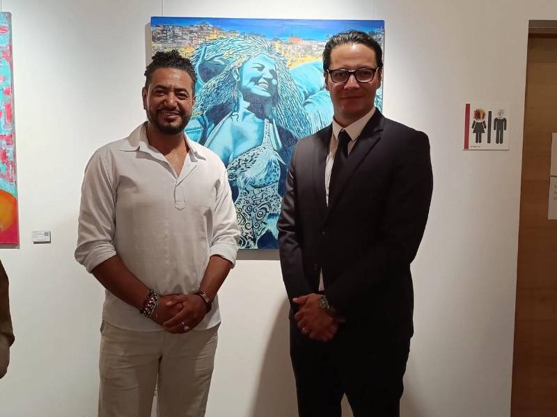 Entre el arte que destacó están las obras del hondureño Mario Gutiérrez.