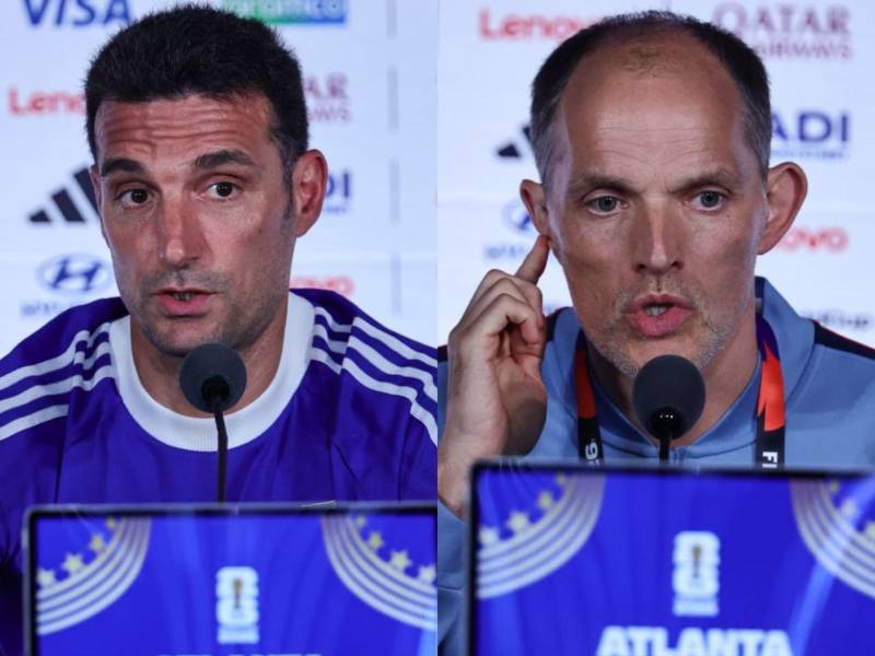Duelo en los banquillos: Lionel Scaloni vs Thomas Tuchel.