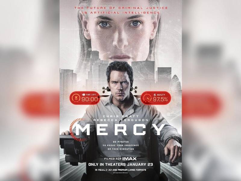 Sin piedad es un thriller judicial que enfrenta al tiempo con la inteligencia artificial.