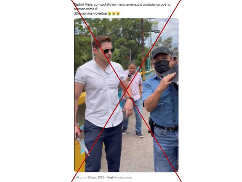 Captura de pantalla a una publicación de X hecha el 13 de agosto de 2025.