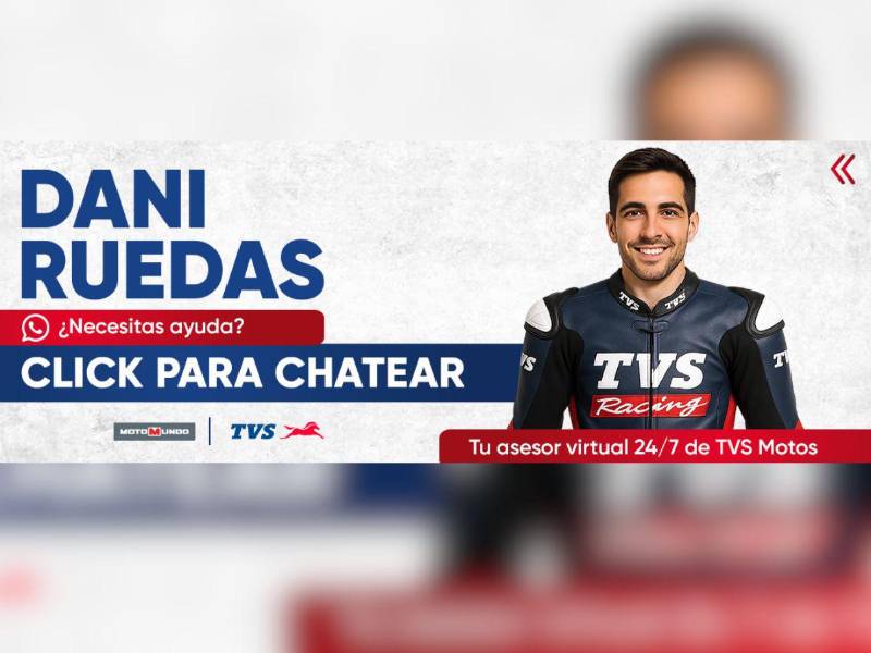 Dani Ruedas es el asistente digital de TVS que acompaña a los nuevos usuarios desde su registro hasta su primera rodada.