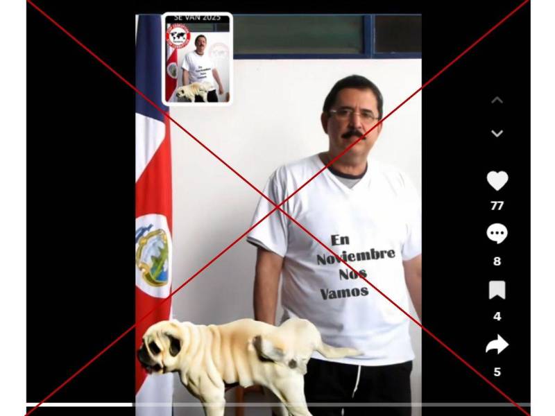 Captura de pantalla a una publicación de TikTok hecha el 10 de octubre de 2025.