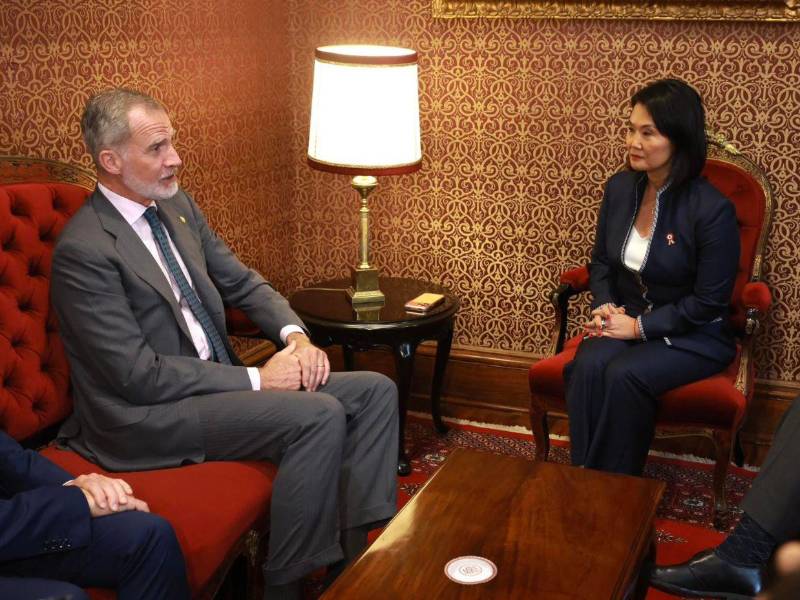 Fujimori sostuvo una reunión este día con el rey Felipe VI de España.