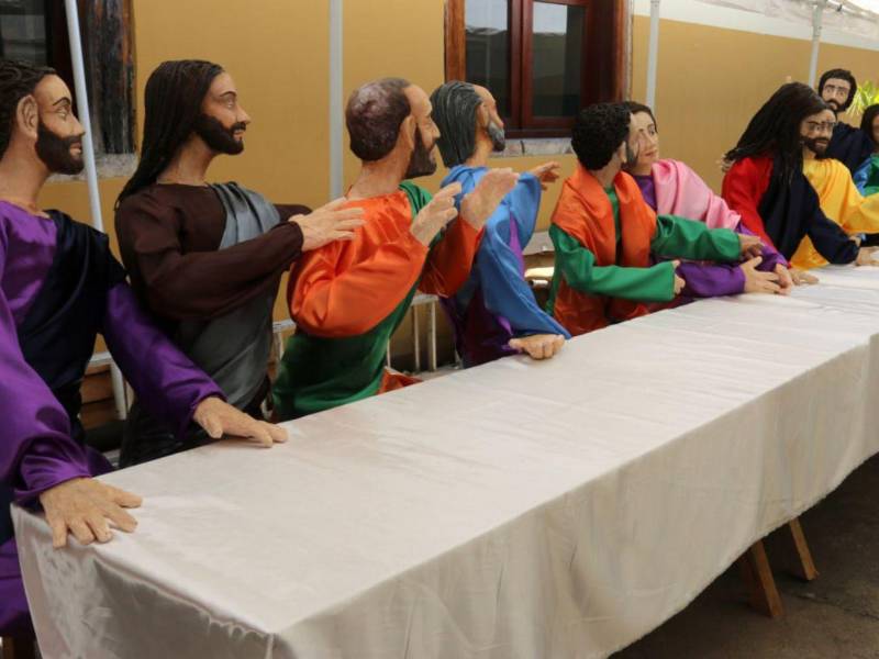 Una réplica en escultura de la Santa Cena será exhibida en el centro de la ciudad.