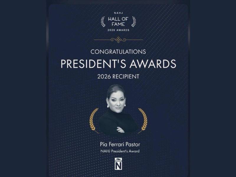 La NAHJ otorga elPresident’s Award a la empresaria Pía Ferrari-Pastor, sociapropietaria de Corporación Televicentro.