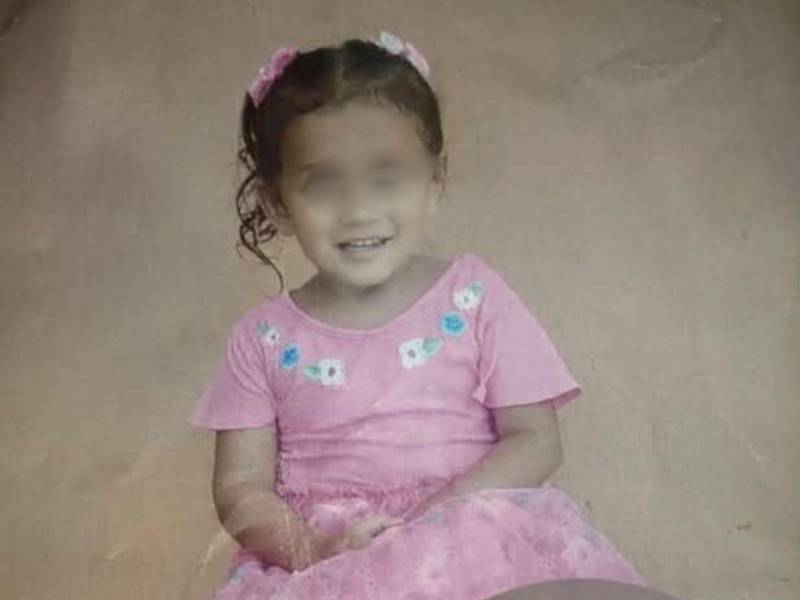 En la foto figura la pequeña Reina Erazo, de 3 años; ayude a sus padres a encontrarla y llame al +504 9832-6318.