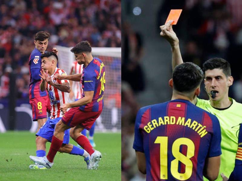 El Atlético de Madrid mantiene su malestar tras la polémica acción de Gerard Martín.