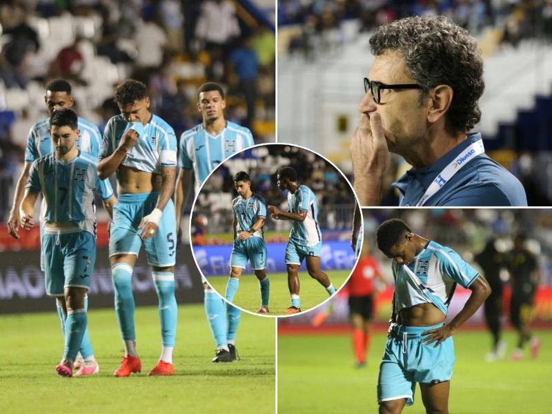 La Selección de Honduras quedó eliminada en la Liga de Naciones tras empatar ante Jamaica y la victoria de Guatemala ante Surinam. Esta fue la tristeza captada por EL HERALDO en los futbolistas y la afición.