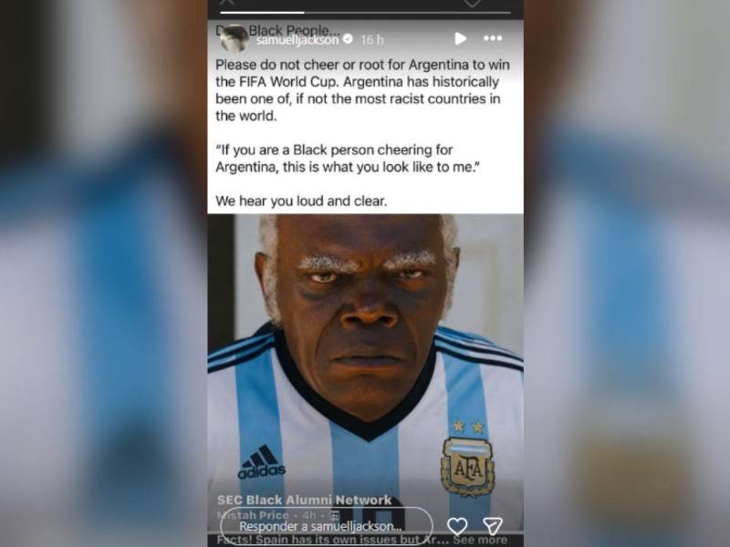 Jackson utilizó sus historias de Instagram para compartir el mensaje.