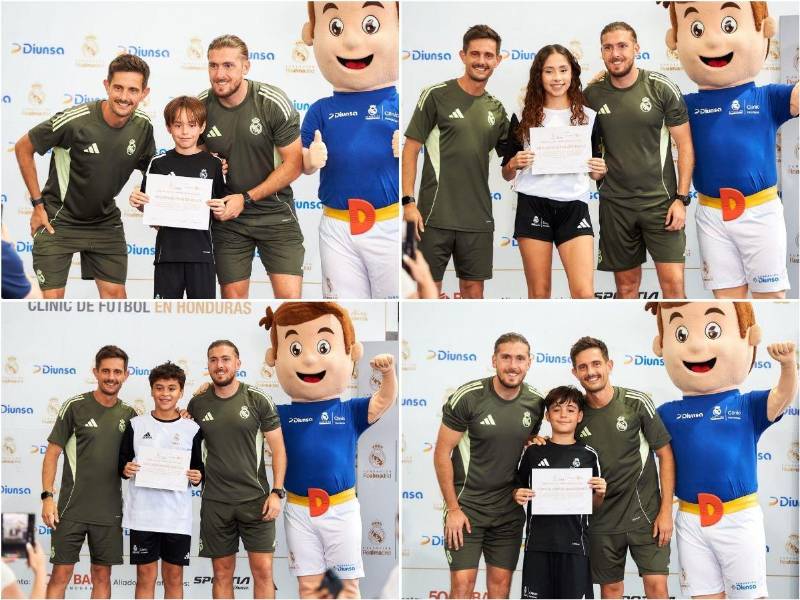 Diunsa finaliza con éxito la 5ta. edición de los Clinics de la Fundación Real Madrid en Honduras