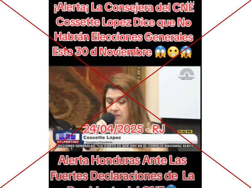 Captura de pantalla a una publicación de TikTok hecha el 25 de abril de 2025.