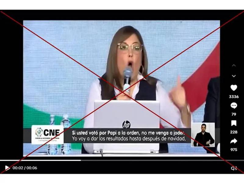 Captura de pantalla a una publicación de TikTok hecha el 3 de diciembre de 2025.