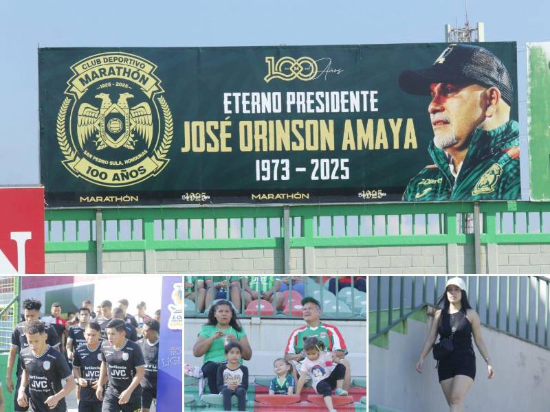 Primer partido del Marathón después del fallecimiento de su presidente Orinson Amaya.