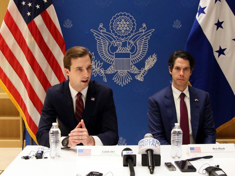 El Subsecretario de Estado para Asuntos Económicos, Energéticos y Empresariales de Estados Unidos, Caleb Orr y el director ejecutivo de la Corporación Financiera de Desarrollo Internacional de EE.UU (DFC), Ben Black, detallaron sobre la inversión para Honduras.