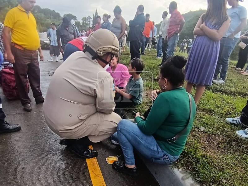 Dos de los siete heridos del accidente de rapidito en El Durazno ingresaron al Hospital Escuela.