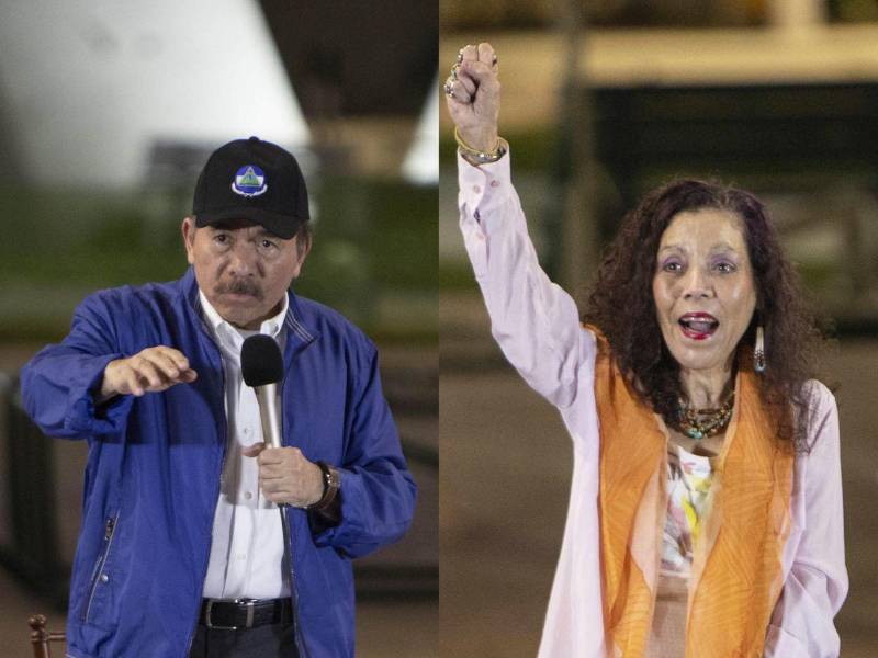 Daniel Ortega y Rosario Murillo, señalados por EE. UU. de beneficiarse de una red minera sancionada junto a sus hijos y funcionarios en Nicaragua.