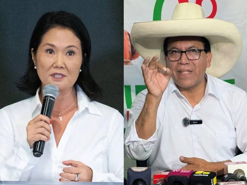 El jurado electoral de Perú proclama segunda vuelta presidencial entre Keiko Fujimori y Roberto Sánchez.