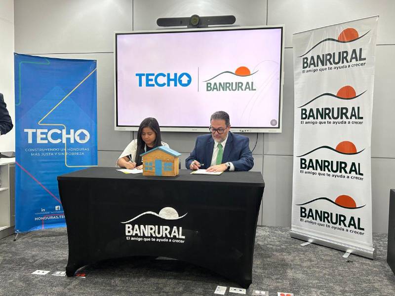 Banrural y TECHO Honduras renuevan alianza estratégica por el desarrollo comunitario