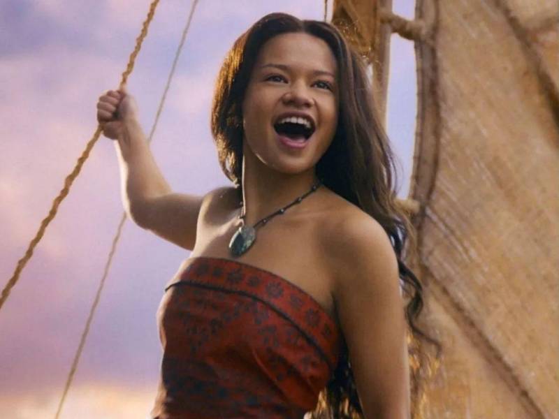 Catherine Laga'aia se mete en la piel de Moana y Dwayne Johnson en la del semidiós Maui.
