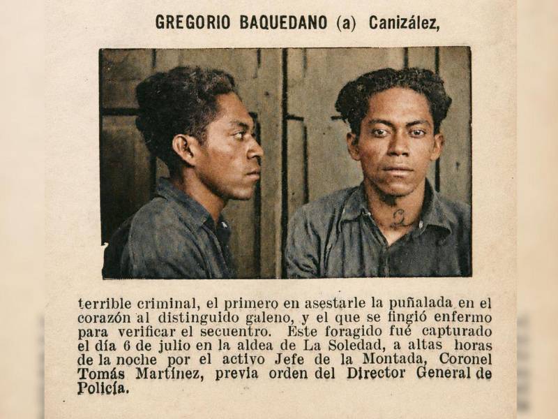 Gregorio Baquedano fue el primero que apuñaló al doctor.