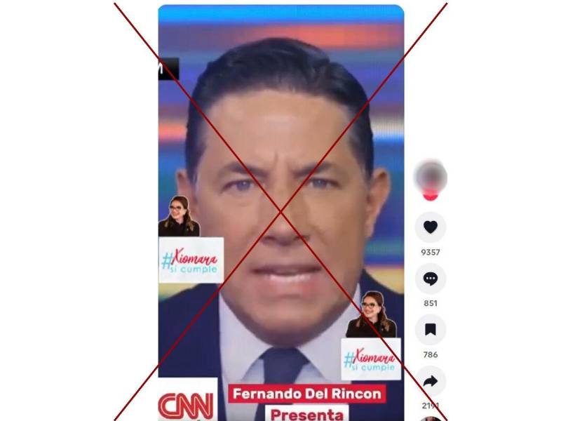 Captura de pantalla a una publicación de TikTok hecha el 9 de diciembre de 2025.