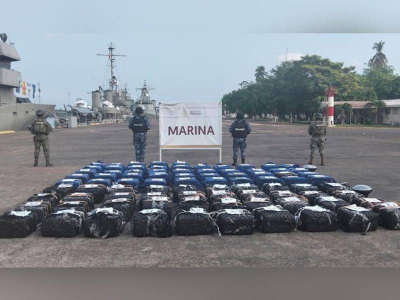 La operación suma a las 62 toneladas incautadas en el actual mandato de Sheinbaum.