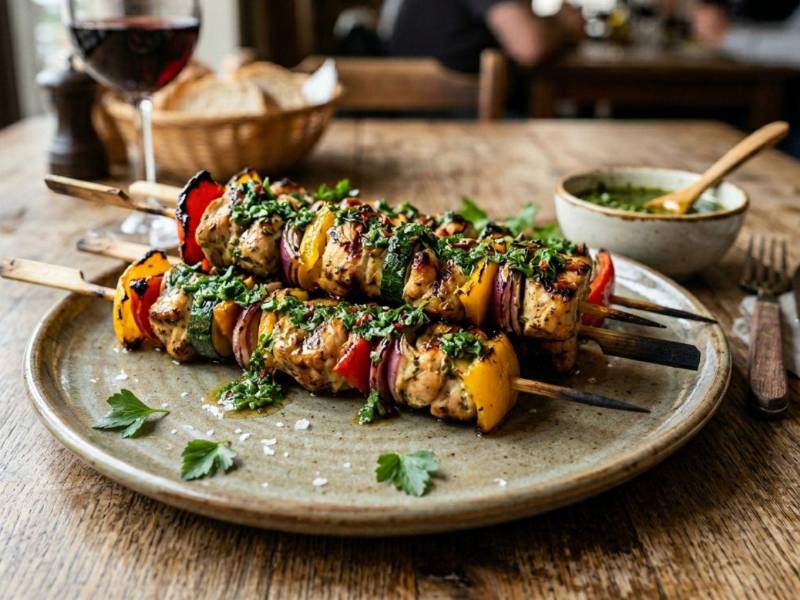 La receta de pinchos de pollo al chimichurri son una excelente alternativa para disfrutar en familia o con amigos.