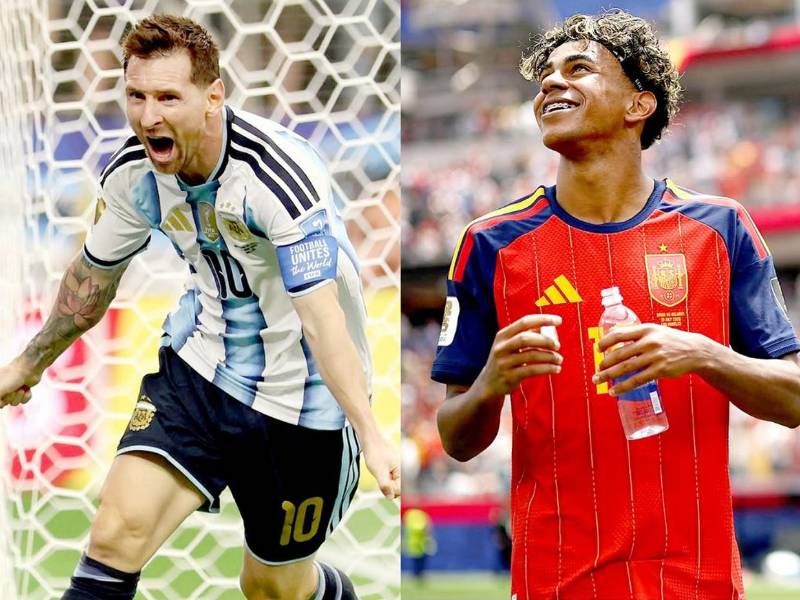 Lionel Messi y Lamine Yamal se enfrentarán este domingo por el título de la Copa del Mundo.