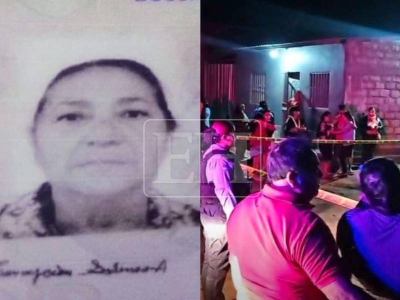 Imagen en vida de Concepción del Carmen Salinas Alemán y al lado la escena del crimen.