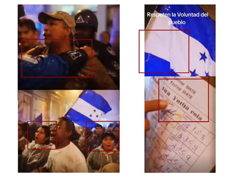 Inconsistencias detectadas por EH Verifica durante un análisis visual.
