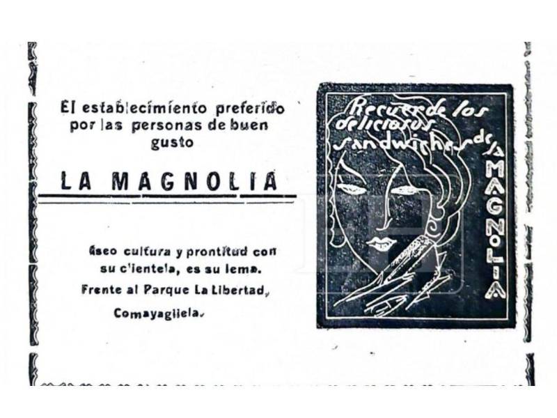 Algunos de los negocios que patrocinaban la impresión de la Revisa de Policía.
