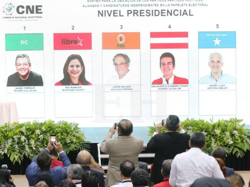 Así quedó el orden de las papeletas para las elecciones generales.