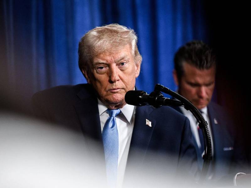 El presidente de Estados Unidos, Donald Trump, afirmó que Dios lo apoya en la acciones contra Irán.