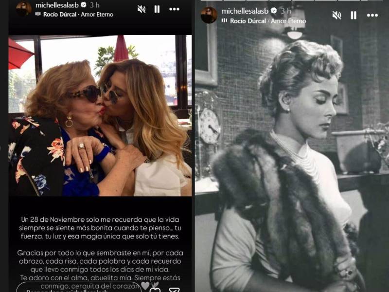 La infuencer Mielle Salas publicó una historia en su Instagram con un emotivo mensaje a su bisabuela, Silvia Pinal, a un año de su partida.