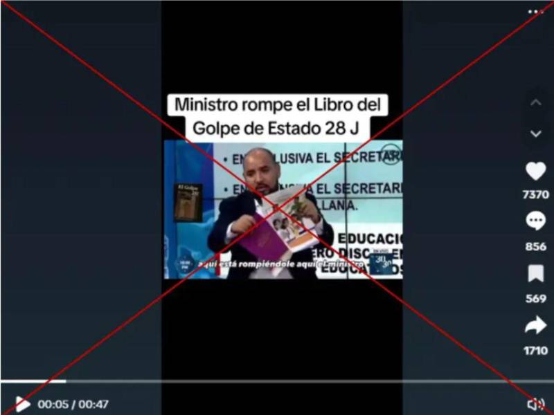 Captura de pantalla a una publicación de TikTok hecha el 13 de mayo de 2023.