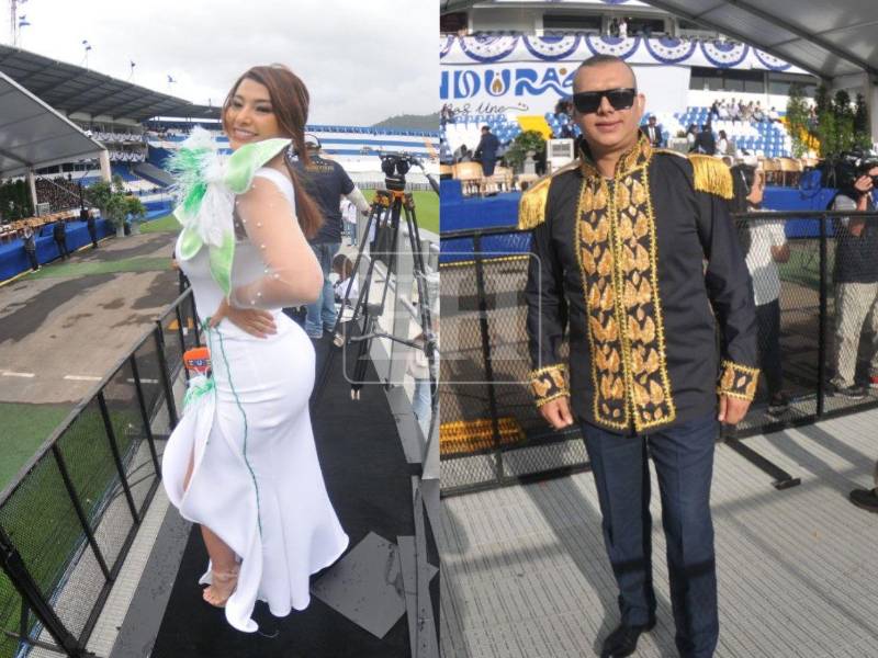 Figuras públicas, periodistas y destacados presentadores de televisión dijeron presente en la celebración de los 205 años de independencia patria de Honduras.