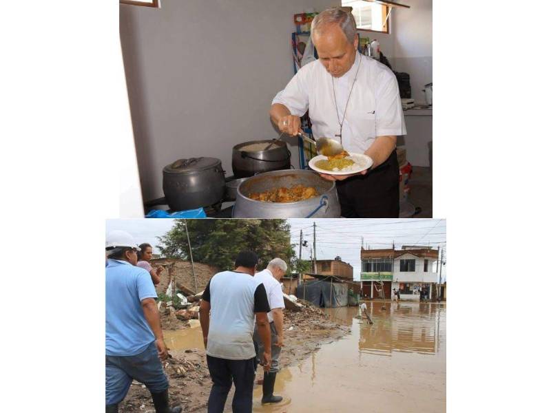 Imágenes del papa León XVI en su estancia en Perú.