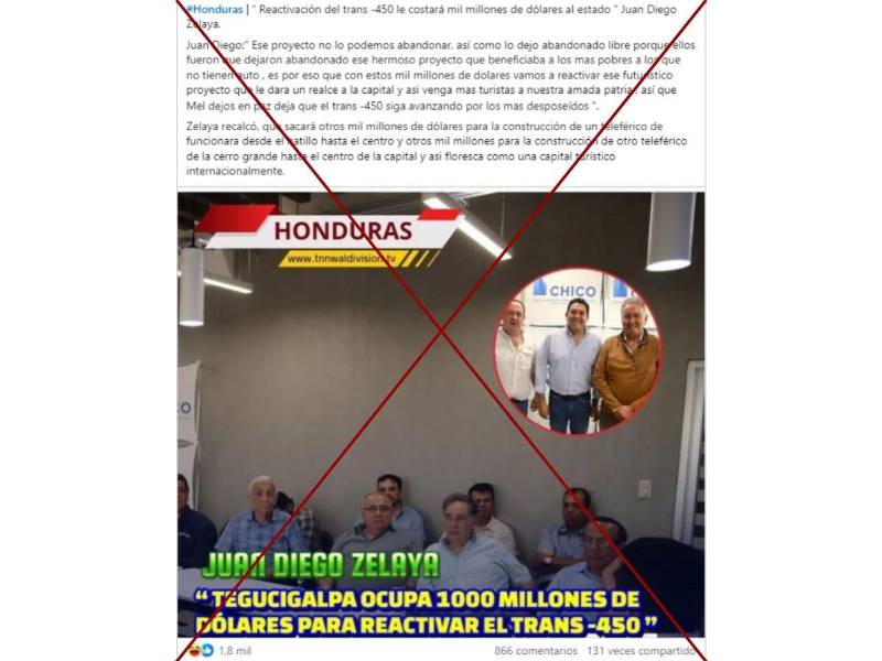 Captura de pantalla a una publicación de Facebook hecha el 16 de enero de 2026.