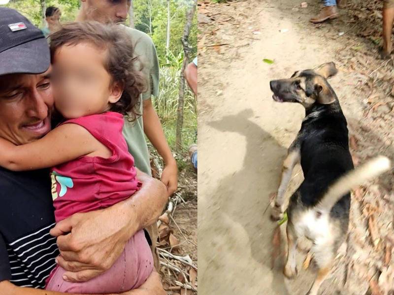 Reina Erazo, niña de tres años de Sonaguera, Colón, conmovió luego de permanecer desaparecida por 24 horas. Según los pobladores, un perro guió hasta la pequeña. Además, no descartan aspectos paranormales.