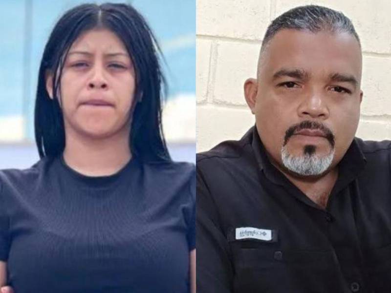 Estrella Elizabeth Jiménez (a la izquierda) fue capturada 29 de septiembre por su presunta participación en el asesinato al exjefe de Inteligencia del INP, Frank Alexis Morris (a la derecha).