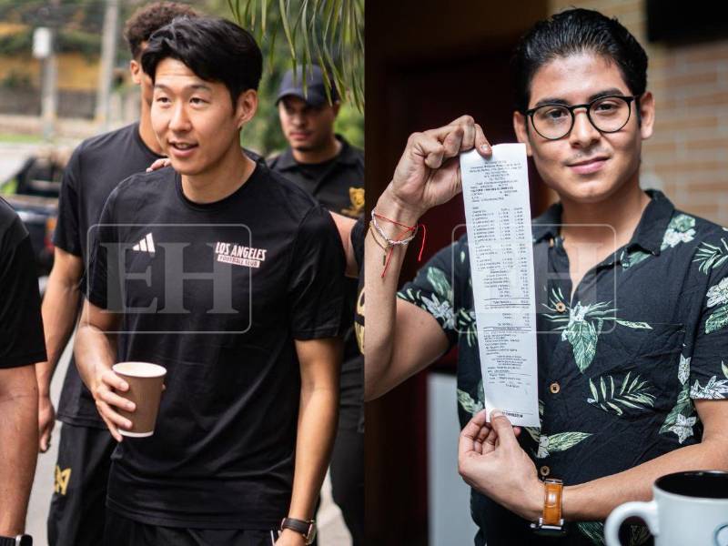 Son Heung-Min, Hugo Lloris y Los Ángeles FC se fueron a caminar por las calles de San Pedro Sula. Ingresaron a comprar a un café y esto fue lo que gastaron. ¿Dejaron propina?