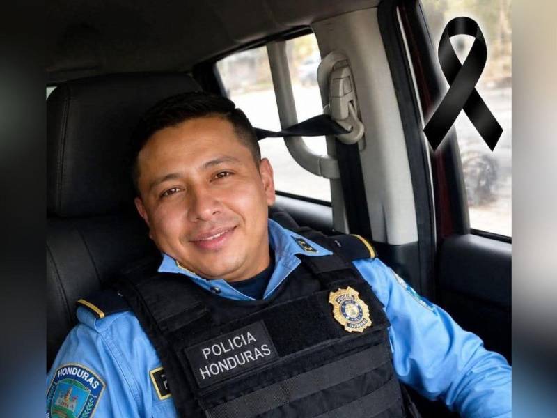 Bryan Parada Figueroa, el agente que falleció en la emboscada.