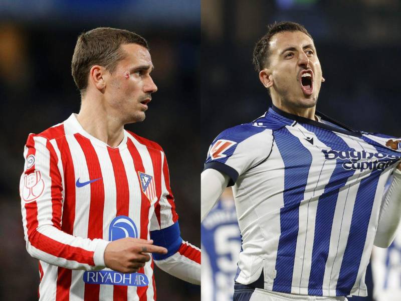 Atlético de Madrid y Real Sociedad se miden en la final de la Copa del Rey.