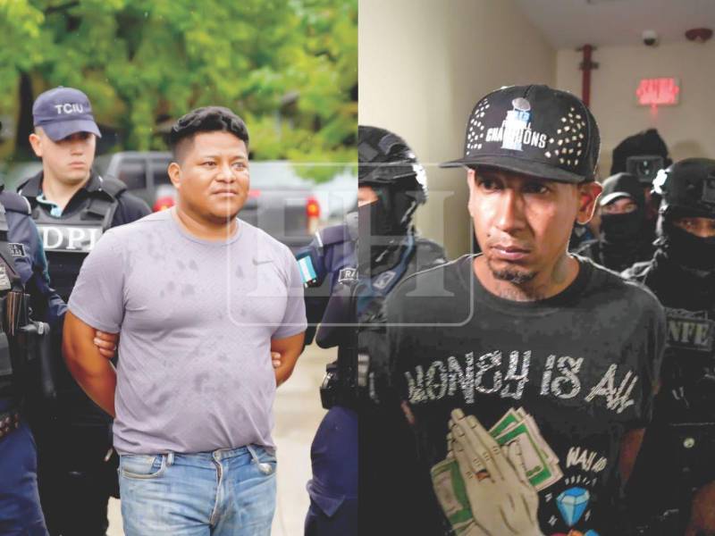 Erlin Margarito Escoto Varela y Aníbal Josué Aguilar fueron capturados en Yoro.