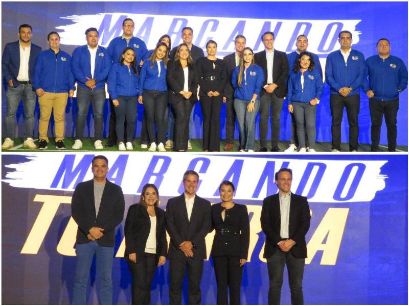 Ejecutivos de Tigo en el lanzamiento de la transmisión del Mundial FIFA 2026. Tigo transmitirá los 104 partidos del Mundial FIFA 2026 a través de Tigo Sports.