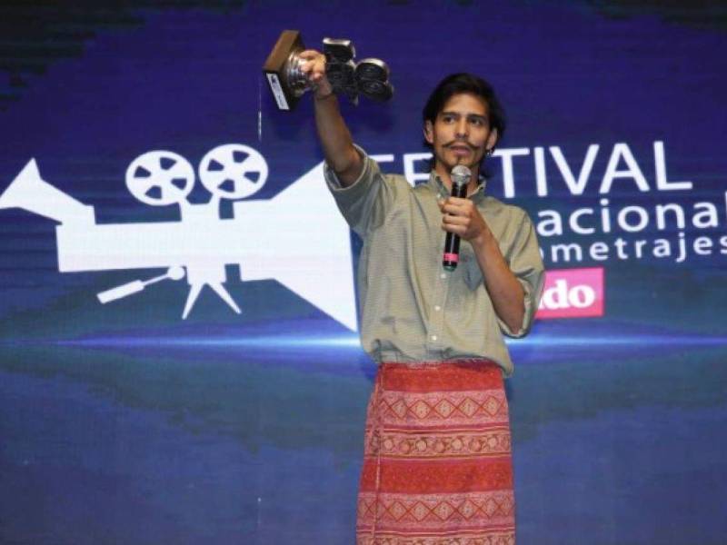 Josué Orellana fue galardonado en el Festival de Cortos EL HERALDO.
