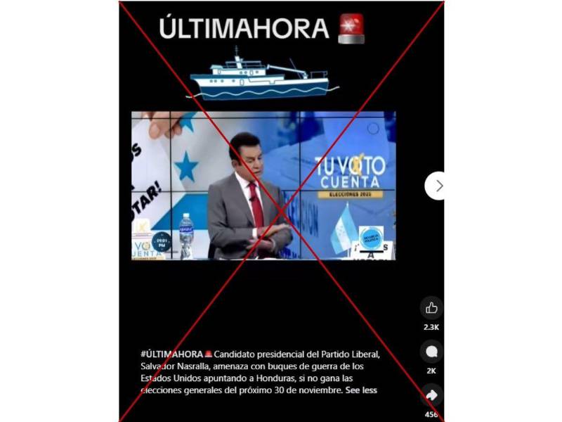 Captura de pantalla a una publicación de Facebook hecha el 12 de noviembre de 2025.