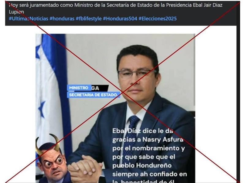 Captura de pantalla a una publicación de Facebook hecha el 16 de febrero de 2026.